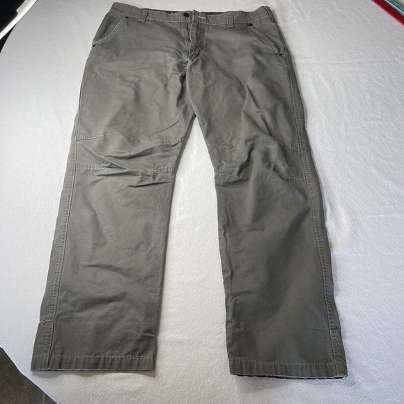 Wrangler Outdoor Series Cargo Pants Men's 38x32 Gray Utility Workwear 30” inseam - Picture 1 of 16